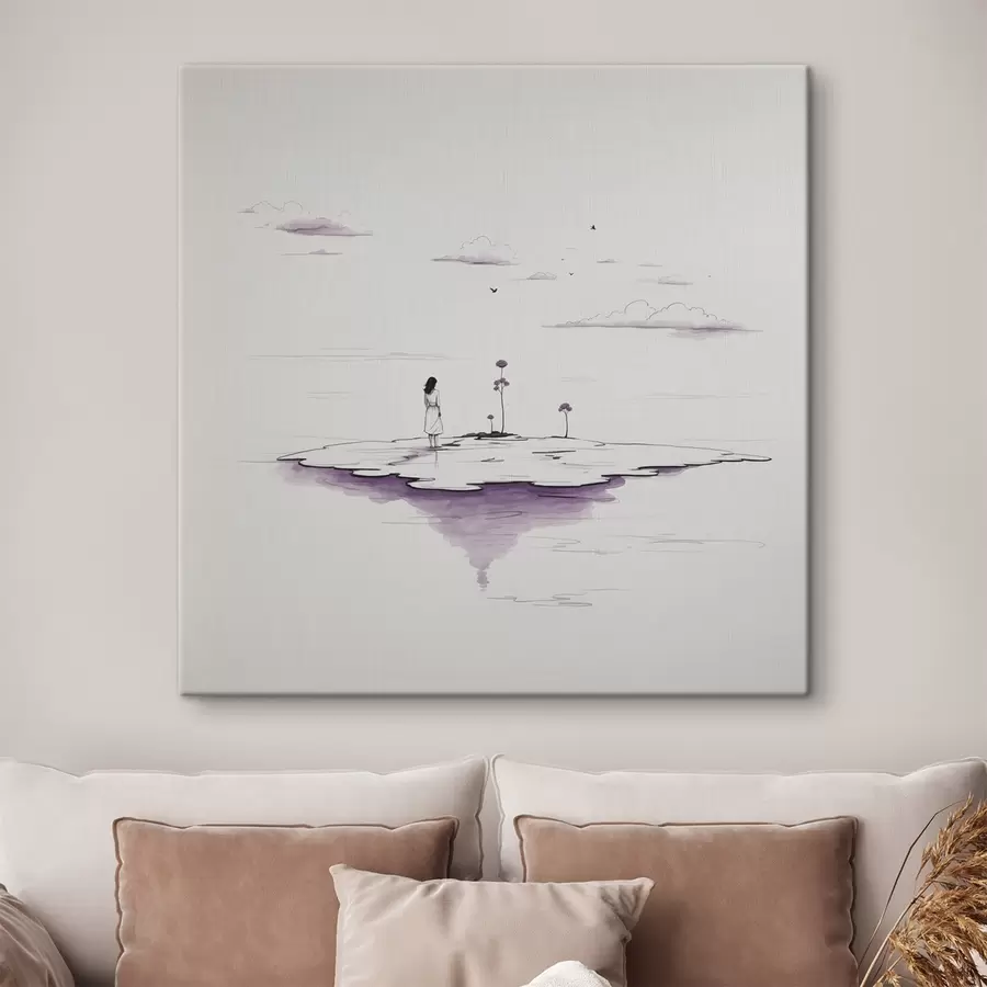 Pilt Lihtne must-valge maal s44433