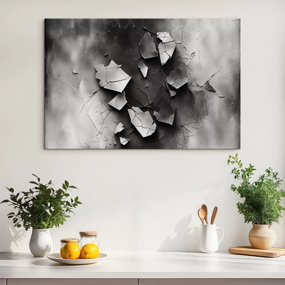 Pilt Must-valge vana sein s44450