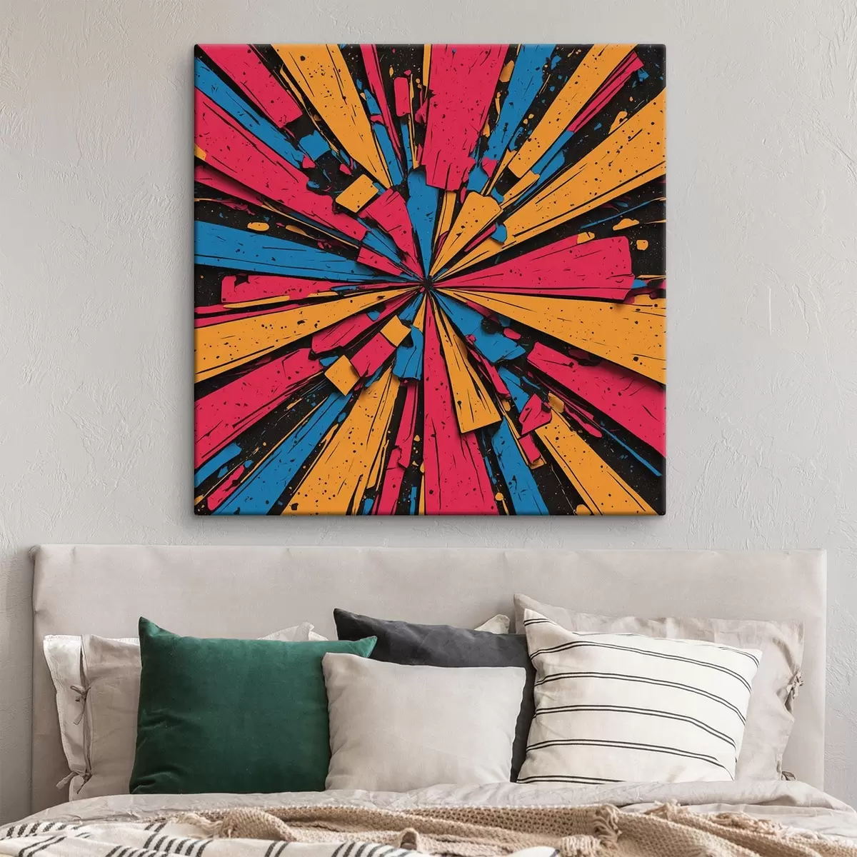 Pilt Abstraktne mitmevärviline maal s44461