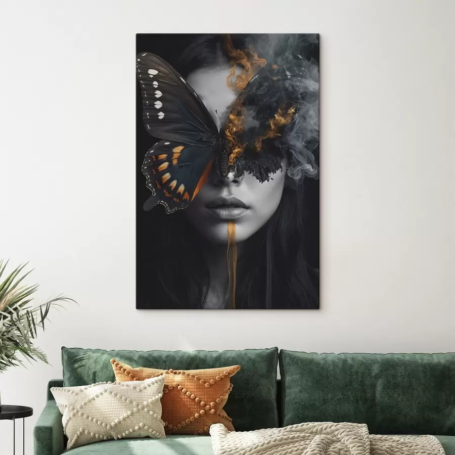 Pilt Põlev liblikas tüdruku näol s44468