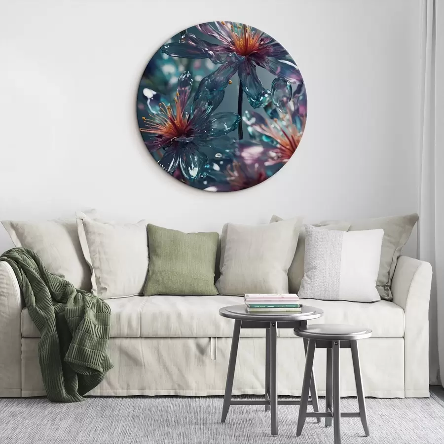 Pilt Läbipaistvad lilled hägusel taustal r44469