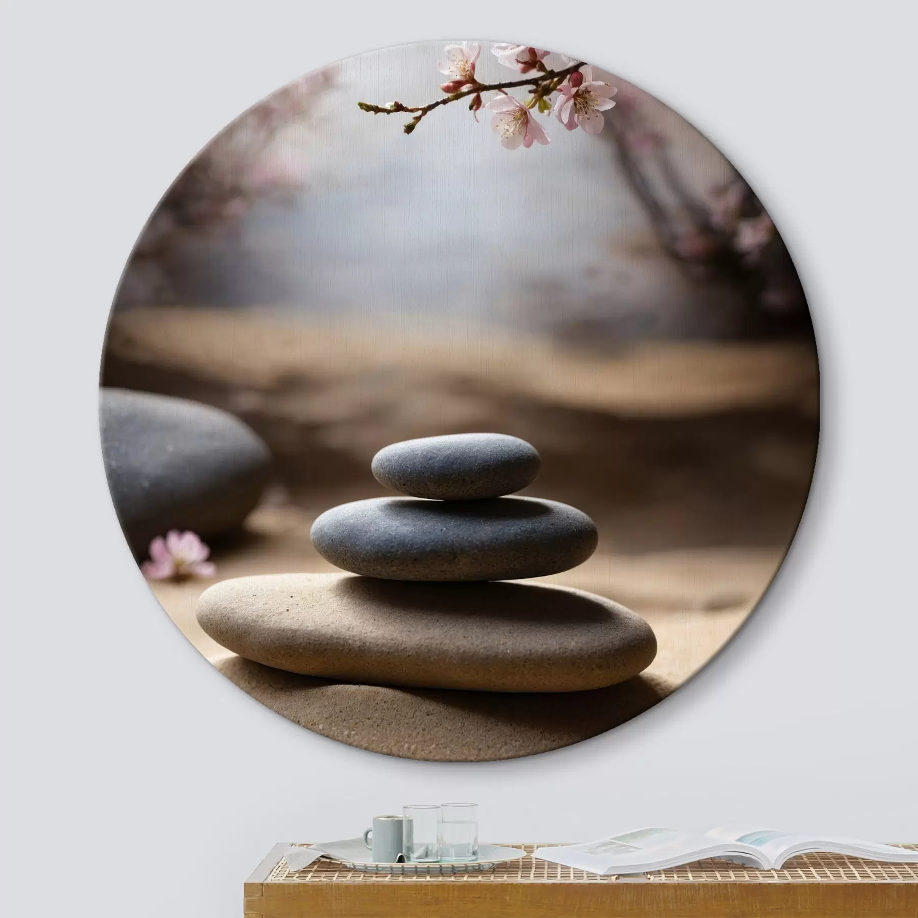 Pilt Kivid liival hägusel taustal r44475