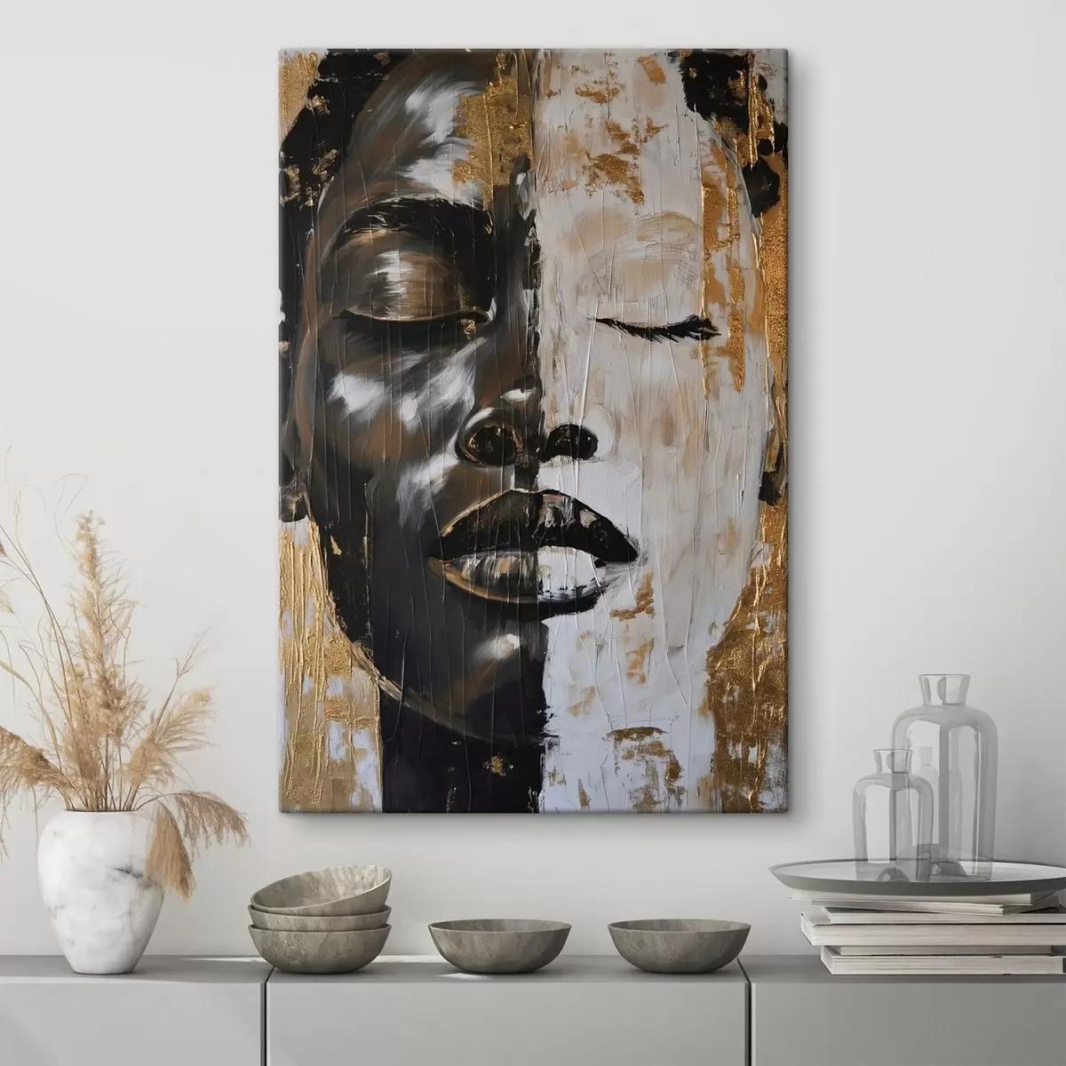 Pilt Abstraktne portree imitatsioon maalimine s44514