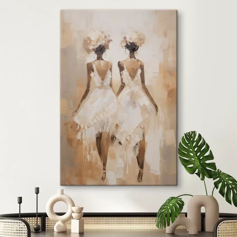 Fototapeedid Abstraktne tüdrukute imitatsioonimaali s44517