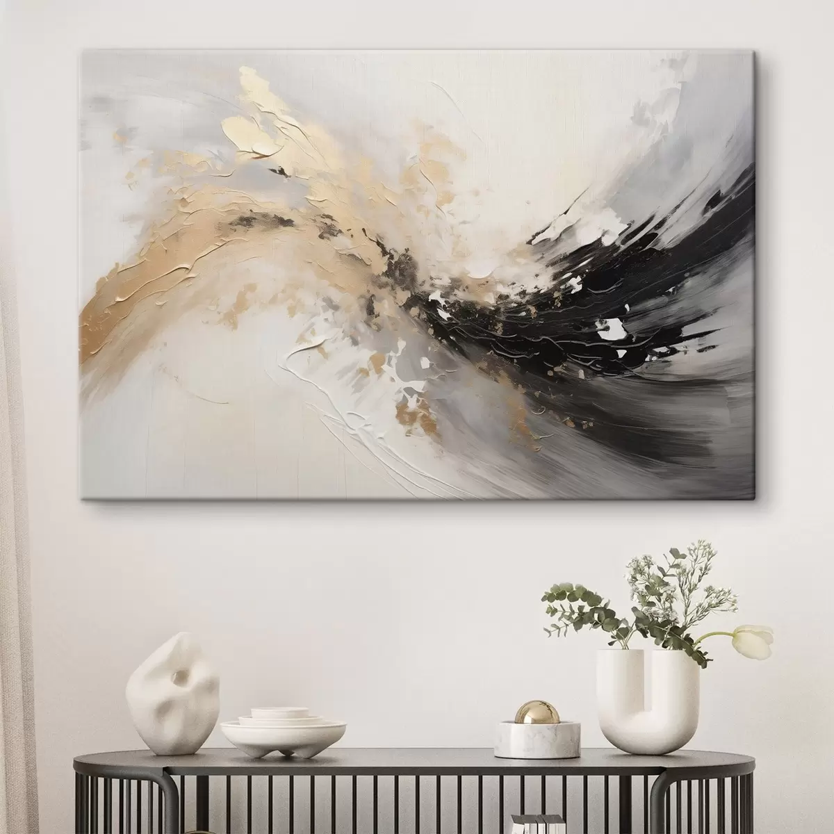 Pilt Abstraktne kompositsioon, maali imitatsioon s44519