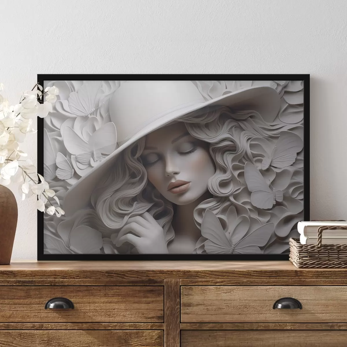 Plakat Tüdruk mütsiga f44524