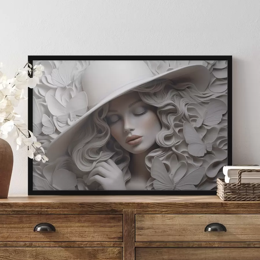 Fototapeedid Tüdruk mütsiga f44524