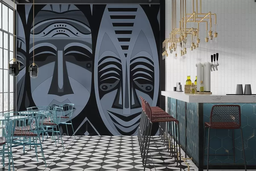 Fototapeedid Aafrika maskid w04043v1