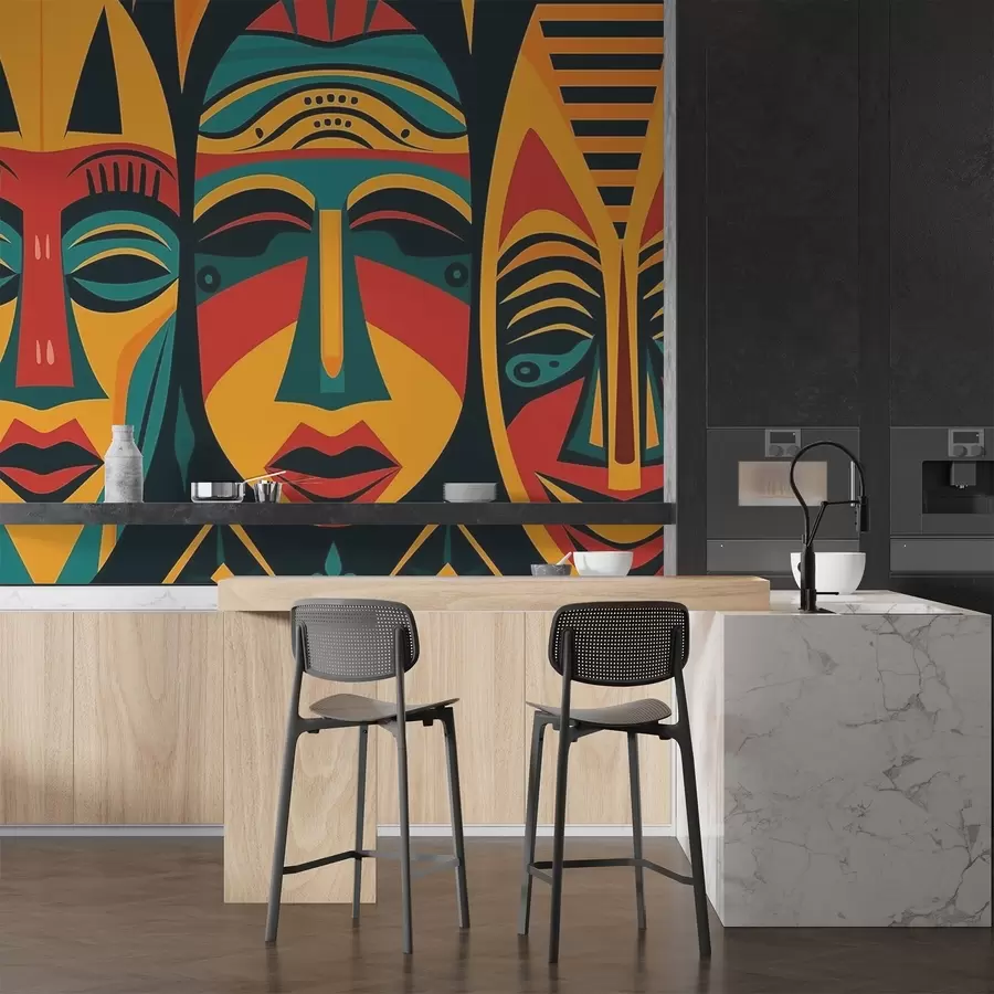 Fototapeedid Aafrika maskid w04043v2