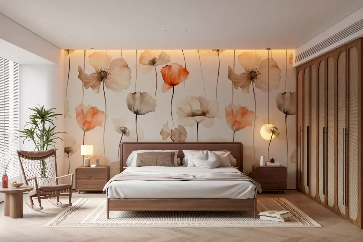 Fototapeedid lokkis moonid akvarellistiilis w04031