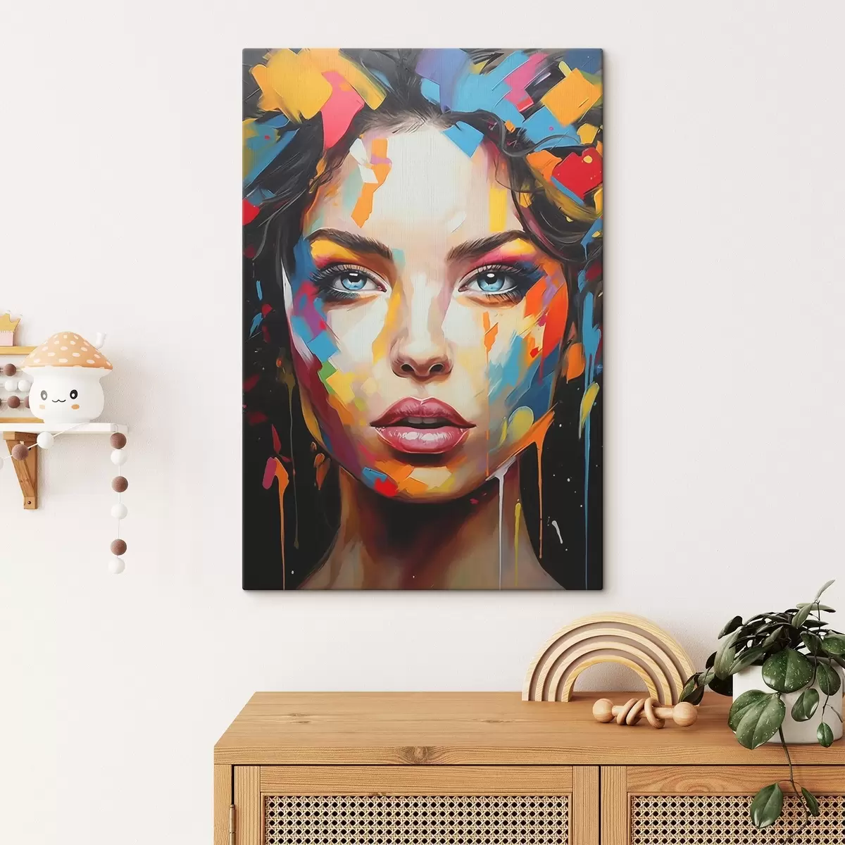 Pilt Tüdruk värviga s44566