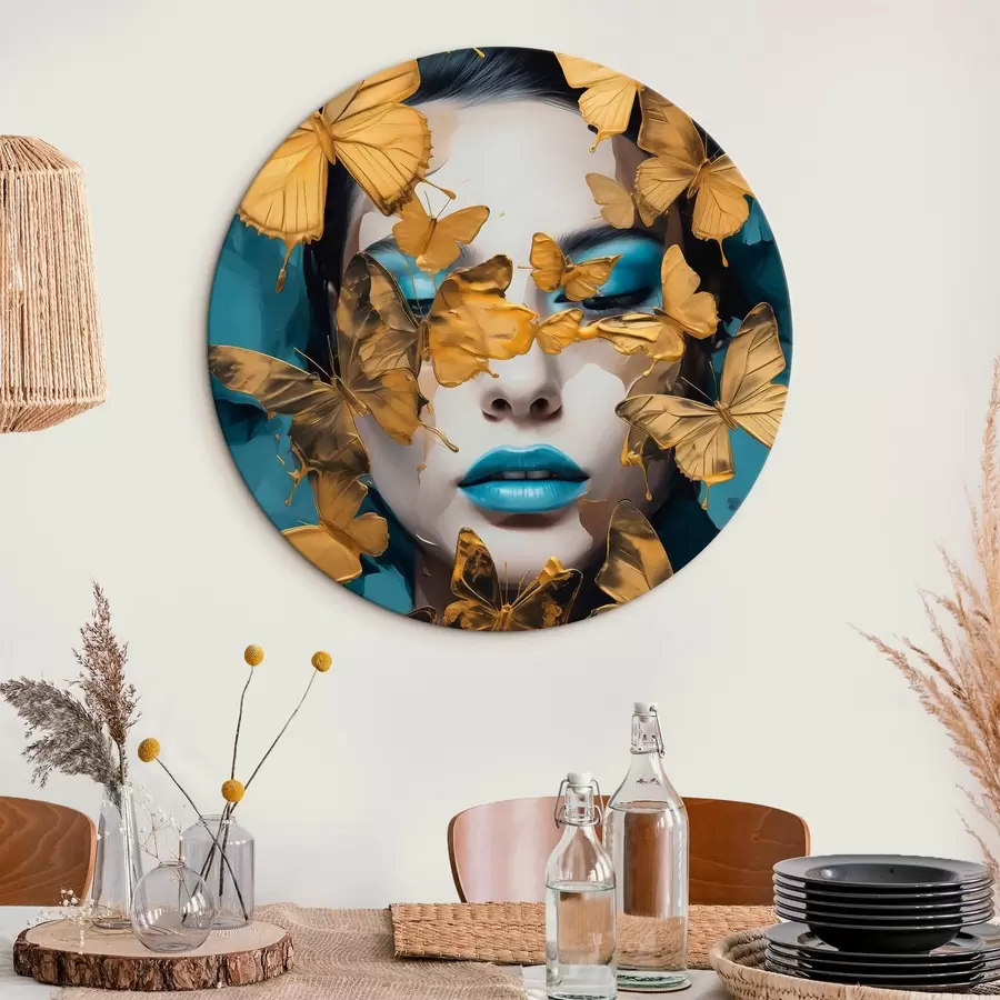 Pilt Tüdruku portree liblikatega r44583