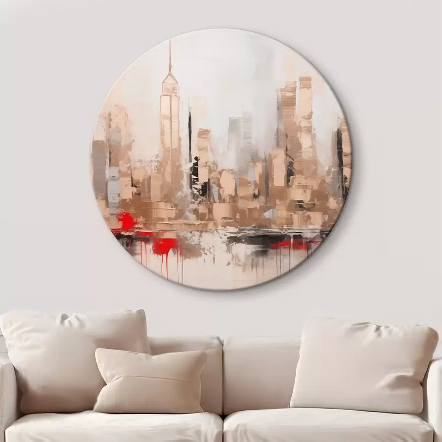 Pilt Abstraktne linna imitatsioonimaal r44597