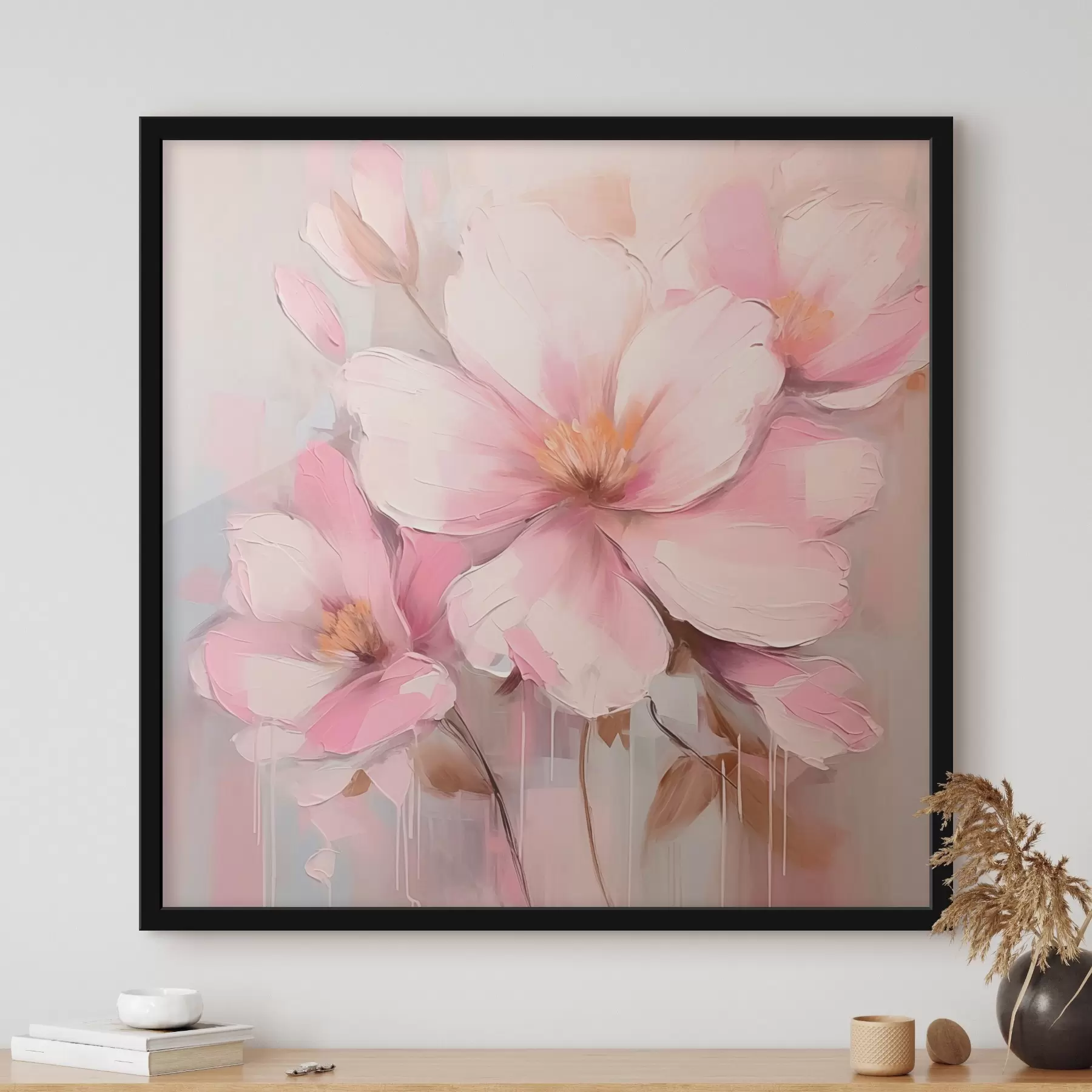 Pilt Õitsevate lillede imitatsioonimaali f44640