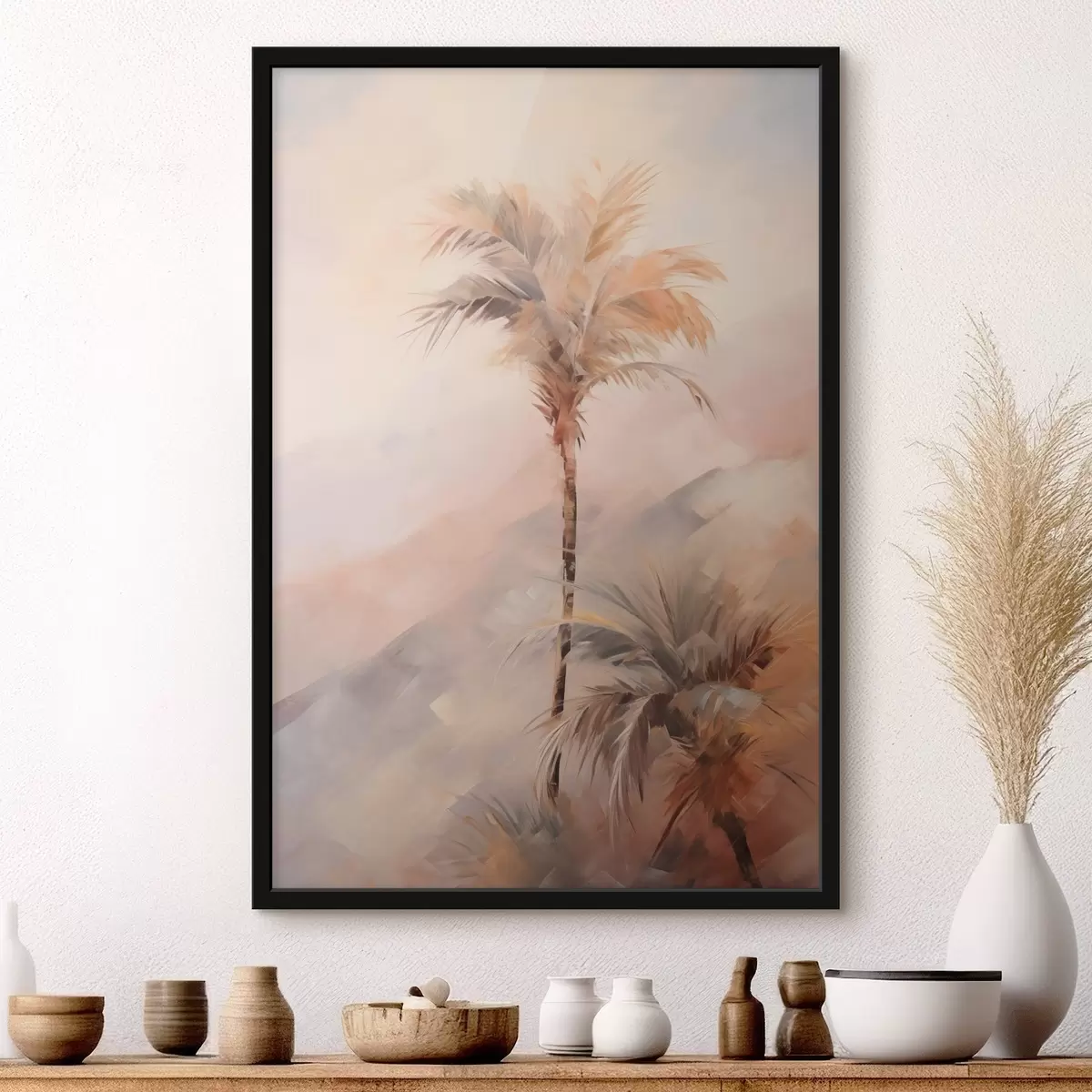 Plakat Palmipuude imitatsiooni maalimine f44650