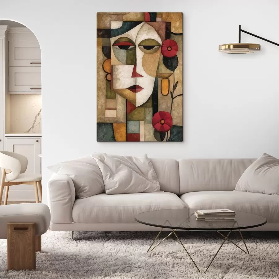 Pilt Naise nägu, kubism s44619