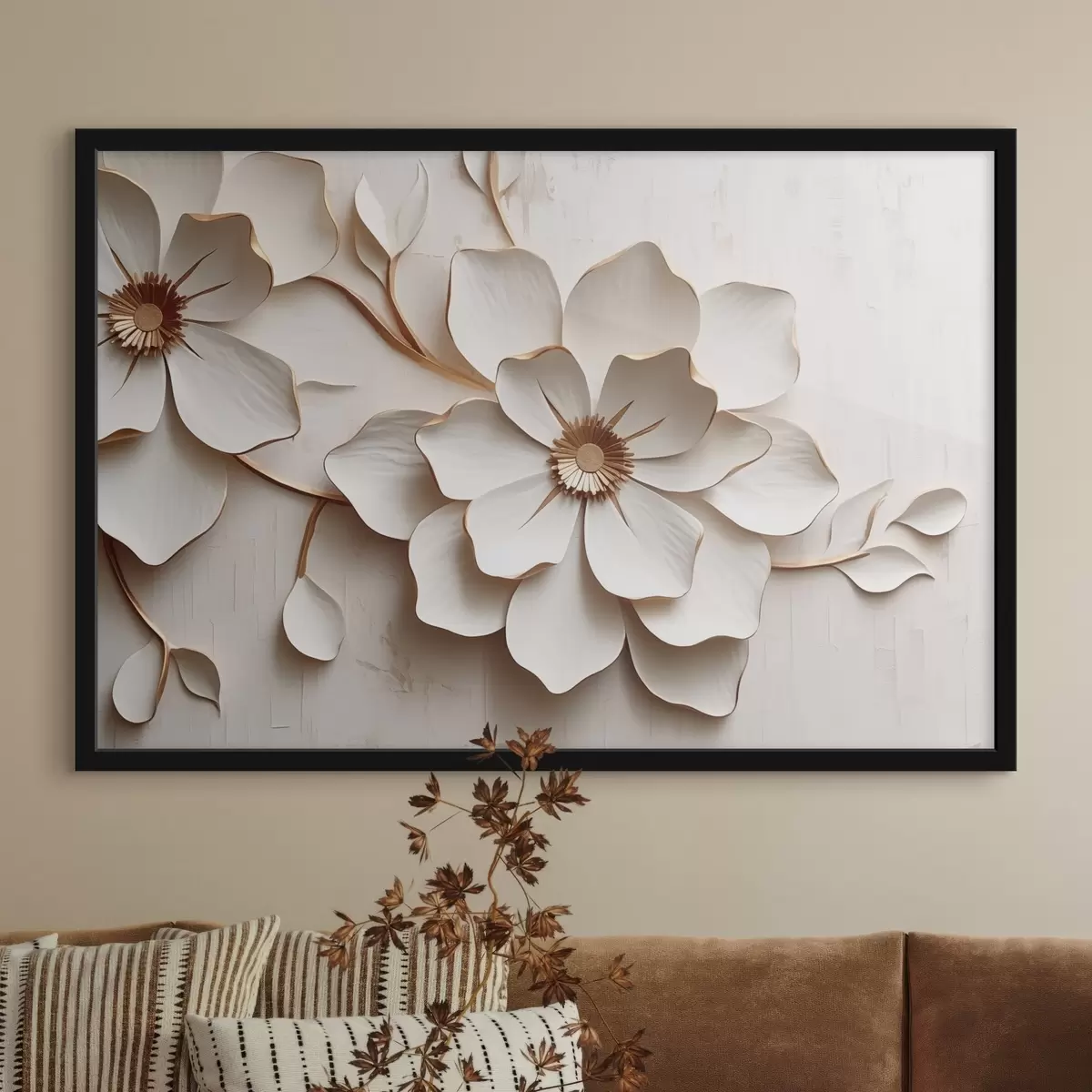 Plakat Lill mahuliste kroonlehtedega f44630