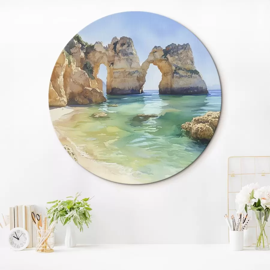 Pilt Ookeani rand kaljurannaga, Portugal, suvi, akvamariine r44608