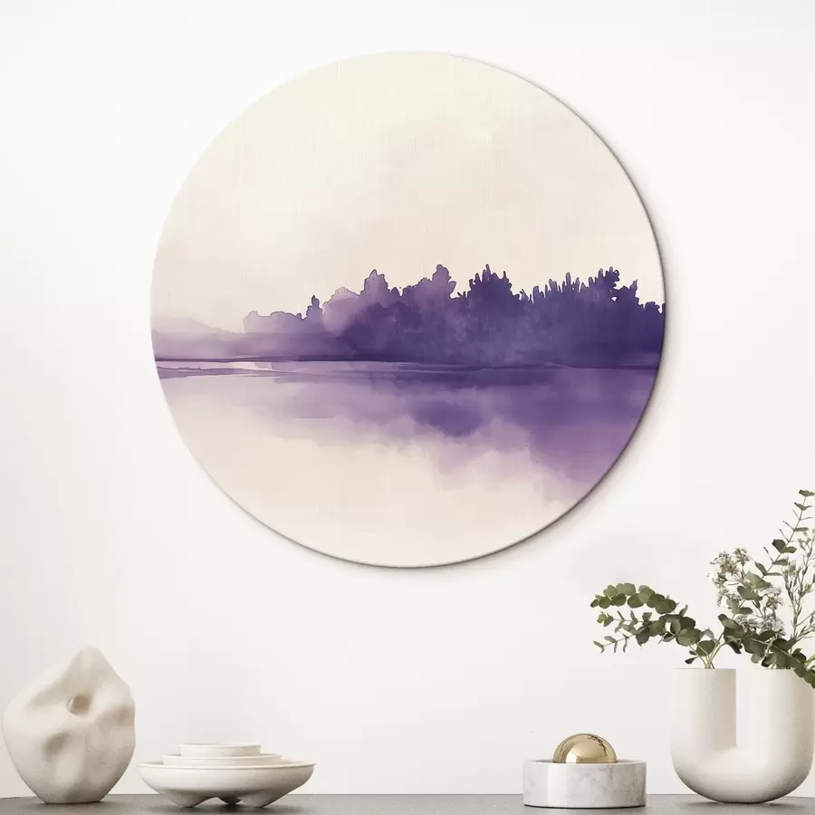 Pilt Akvarellvärvi värvi abstraktsioon lilla värviga r44504