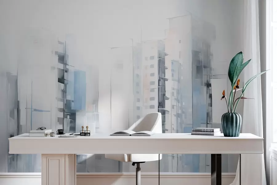 Fototapeedid Abstraktne linnapildi imitatsioonimaal w04100