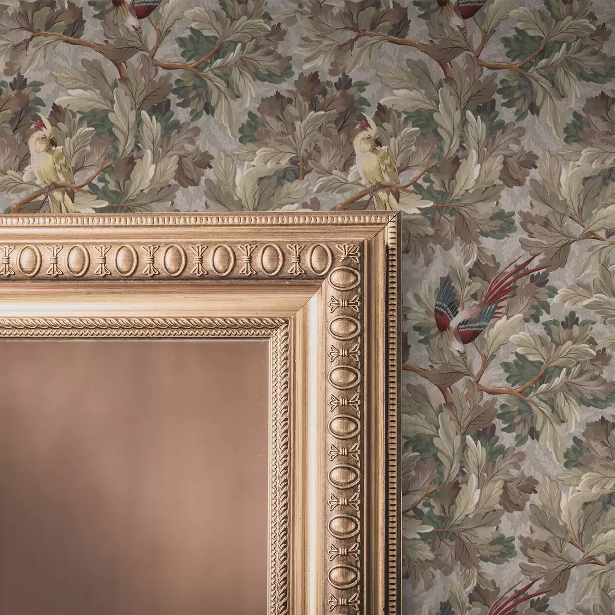 Tapeet Linnud okstel vintage botaanilises stiilis a00175