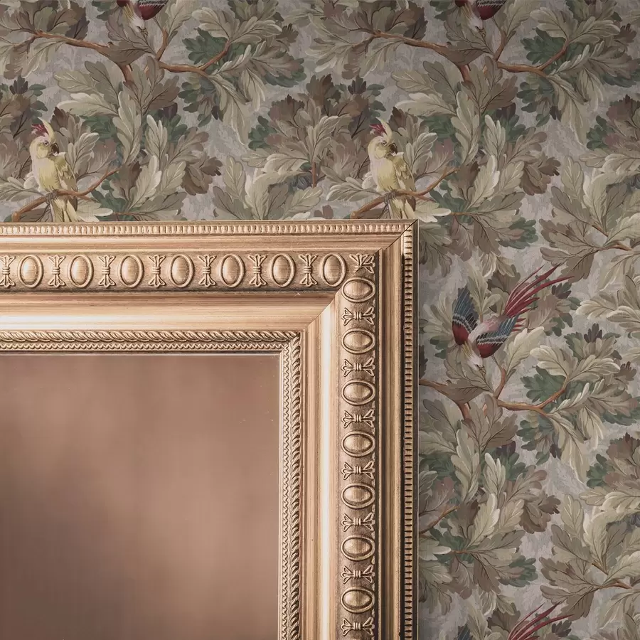 Fototapeedid Linnud okstel vintage botaanilises stiilis a00175