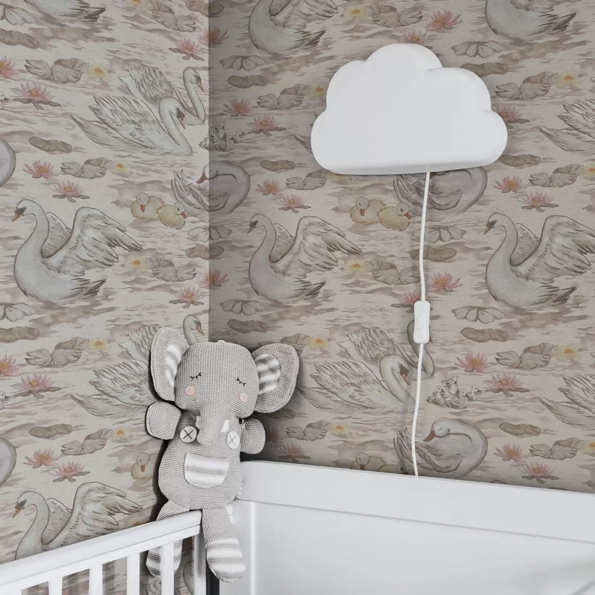 Tapeet Luiged koos tibudega roosa taustal koos vesiroosadega a00176