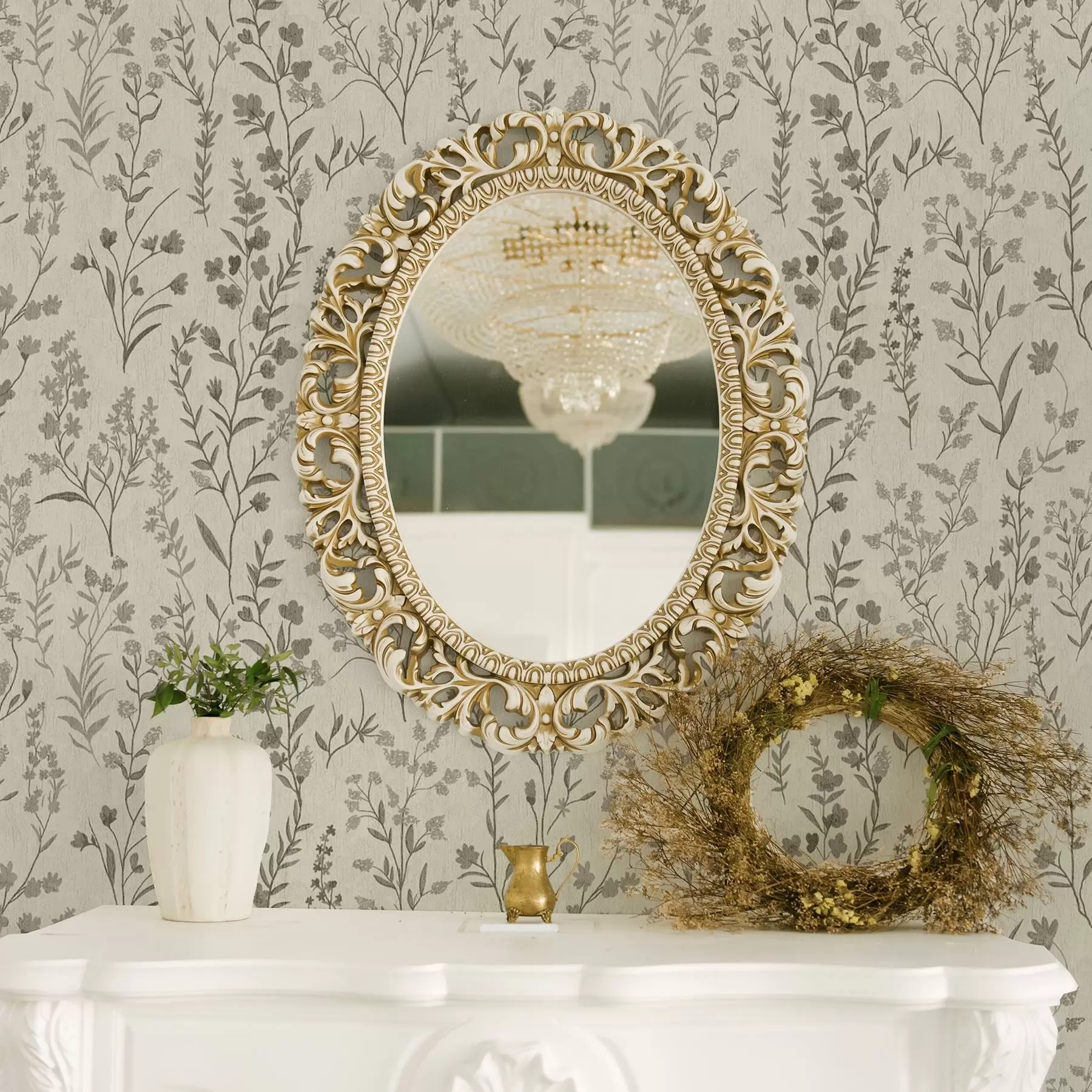 Fototapeedid Ühevärvilised heinamaad vintage stiilis a00192