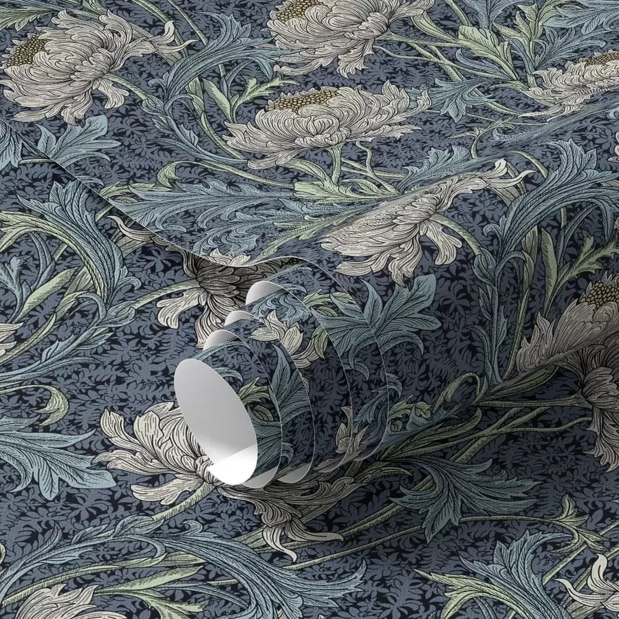 Fototapeedid Vintage pioonid tumedal taustal, gooti stiilis lilleõie a00233