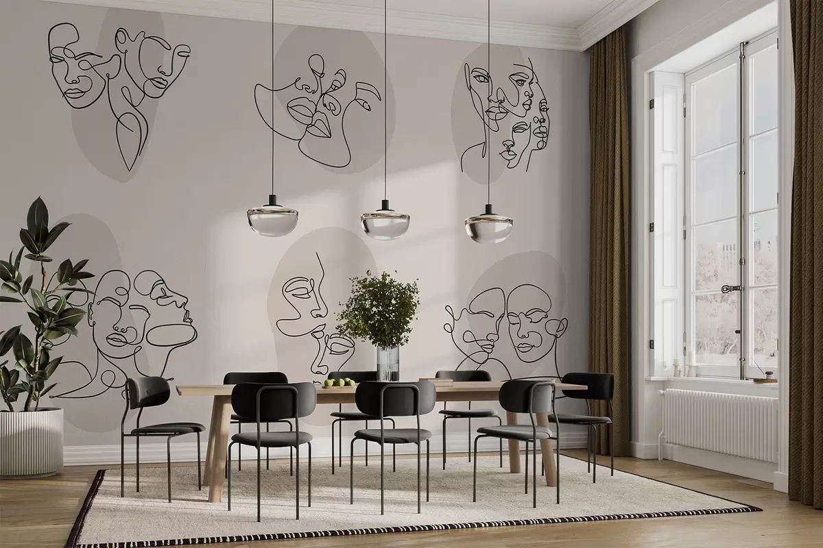 Fototapeedid Abstraktsed näod w04106