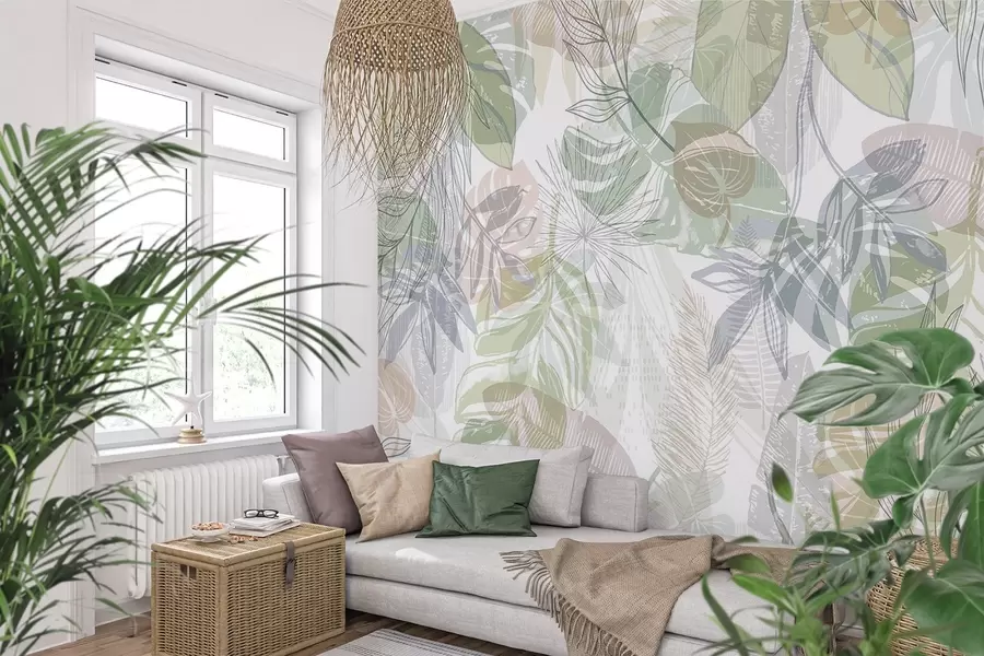 Fototapeedid Palmi lehed w04107