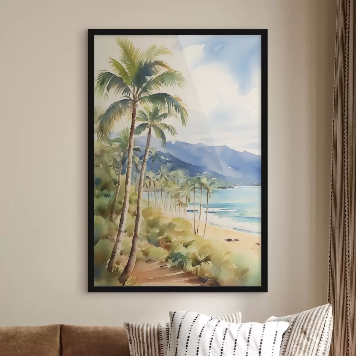 Plakat Palmid mere ääres f44701