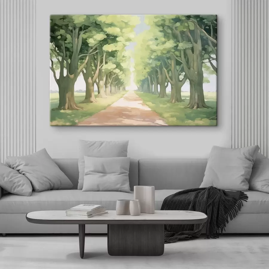 Pilt Puude allee tee ääres s44727