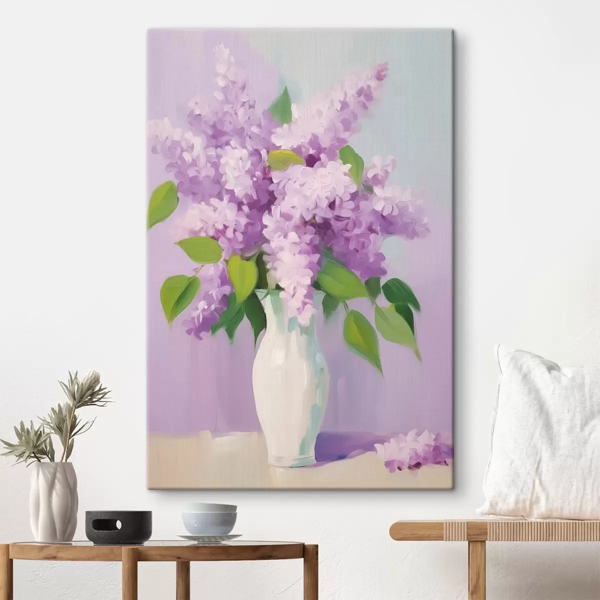 Pilt Lillad valges vaasis s44735