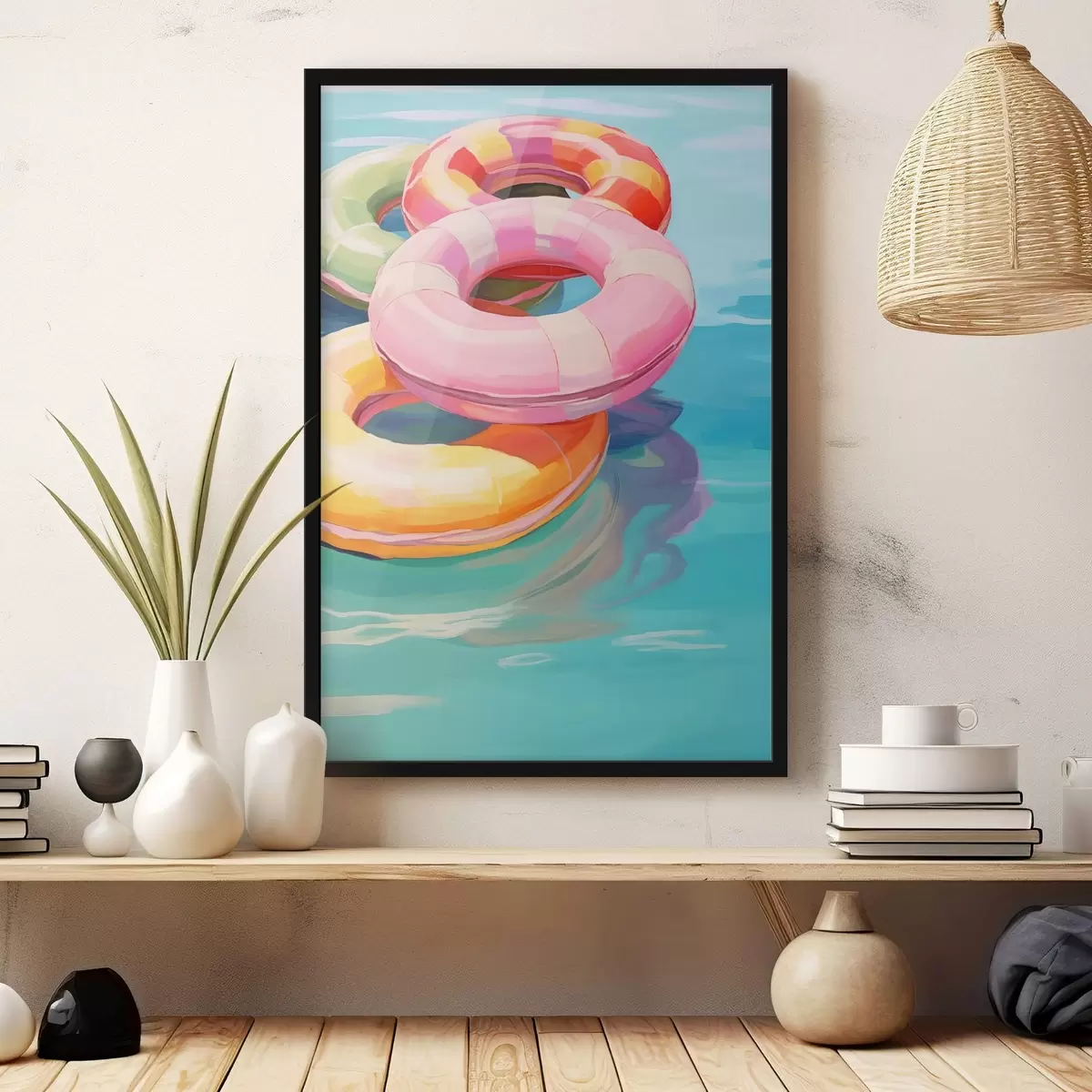 Plakat Täispuhutavad ringid vees f44726