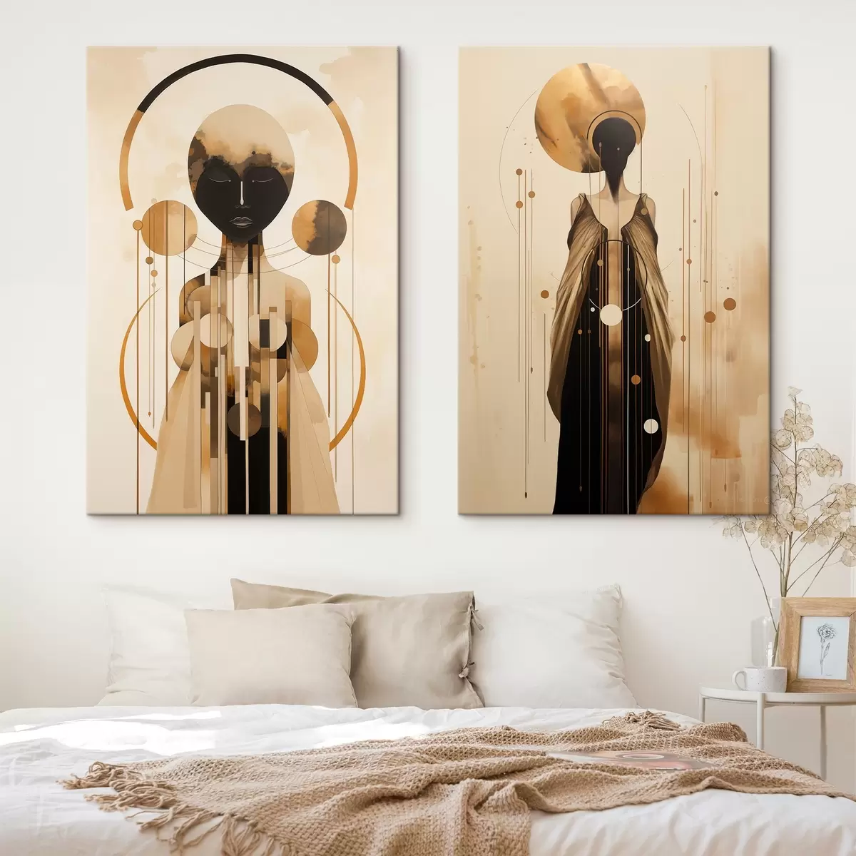 Pilt Kujutised kaasaegses abstraktses stiilis ringidega m00464