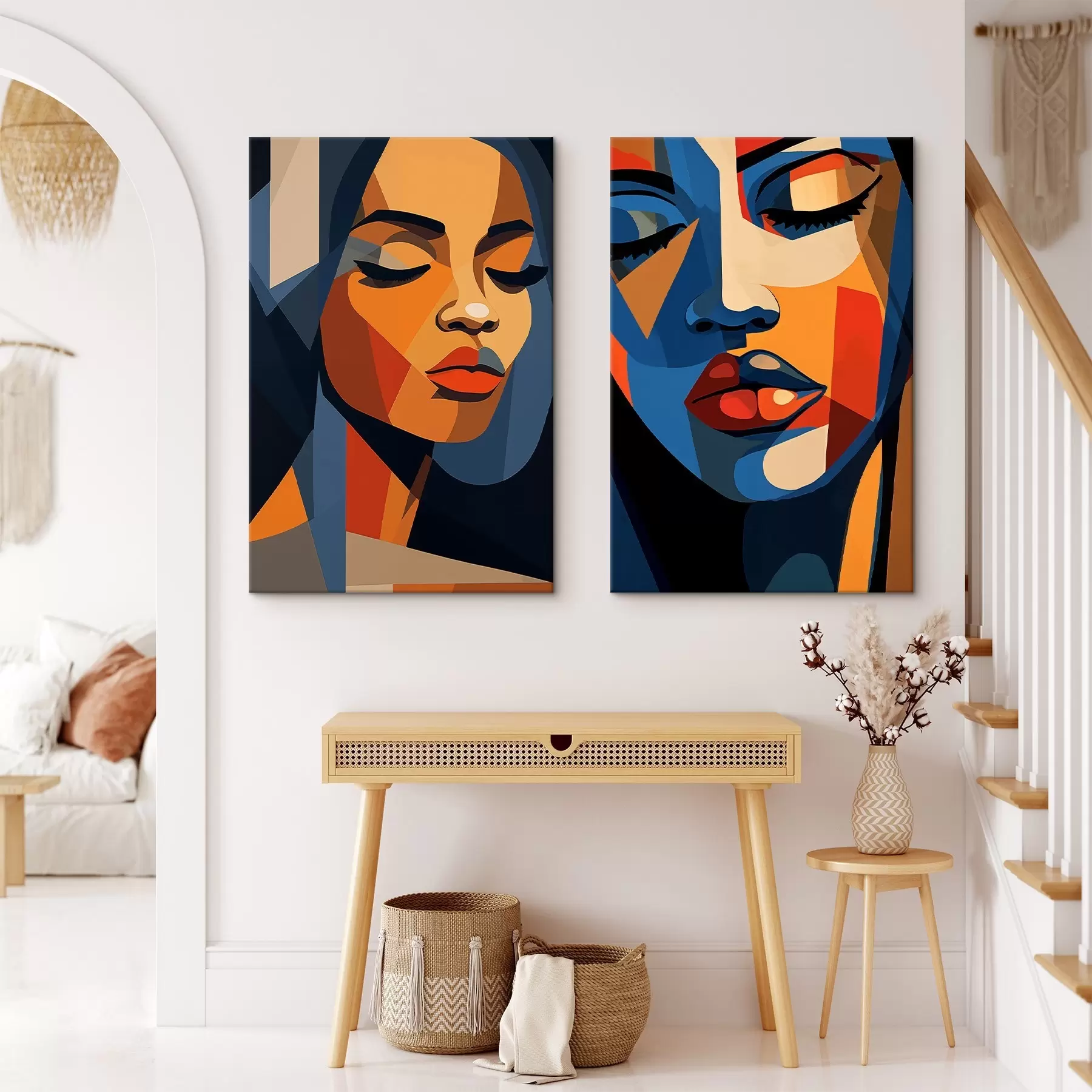 Pilt Värvilised portreed pop art stiilis m00467