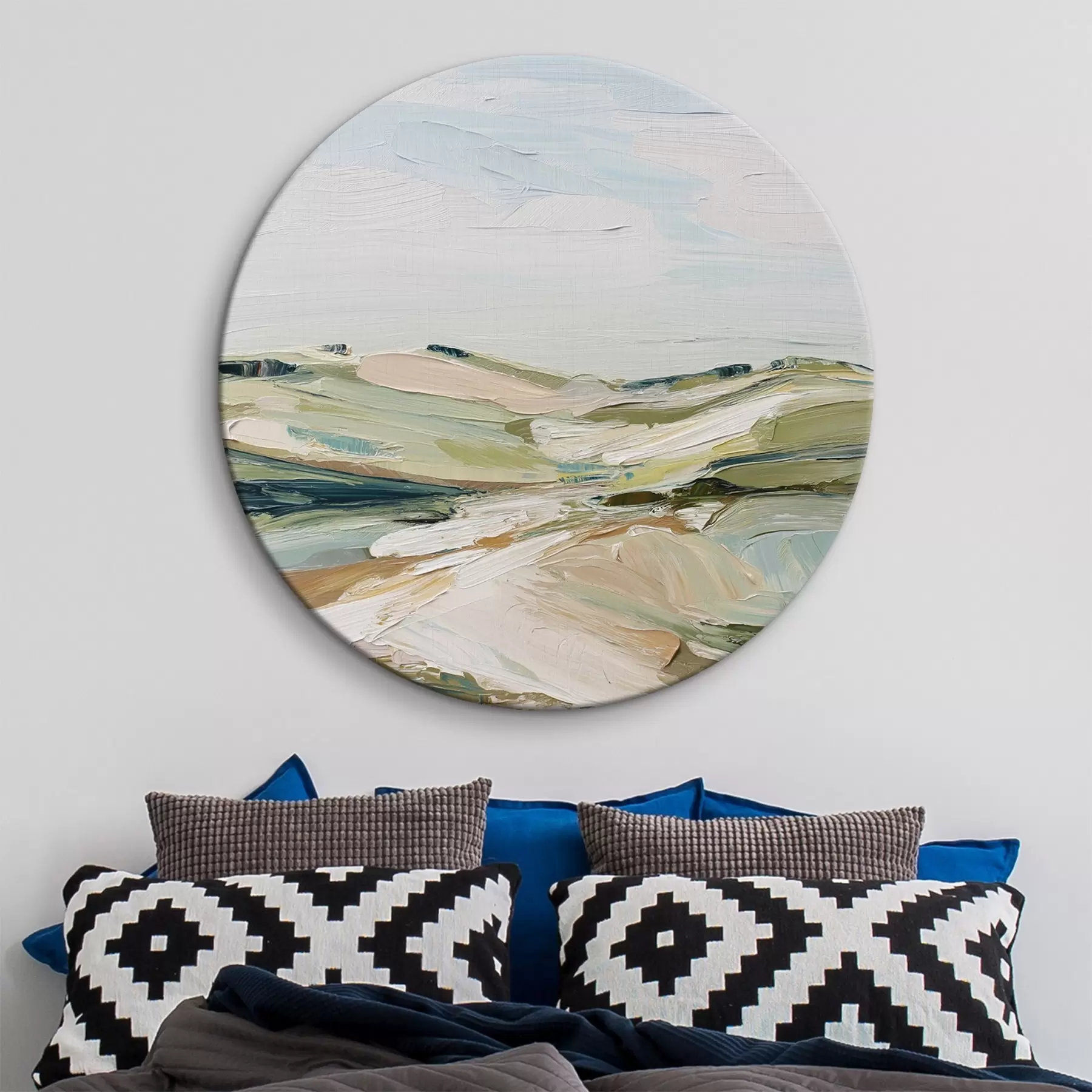 Pilt Abstraktsed mäed pehmetes värvides r44754