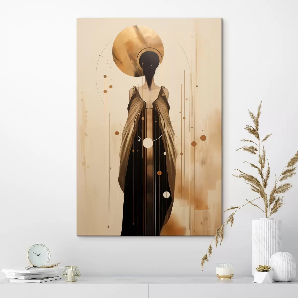 Pilt Abstraktne naine koos ornamentidega s44748