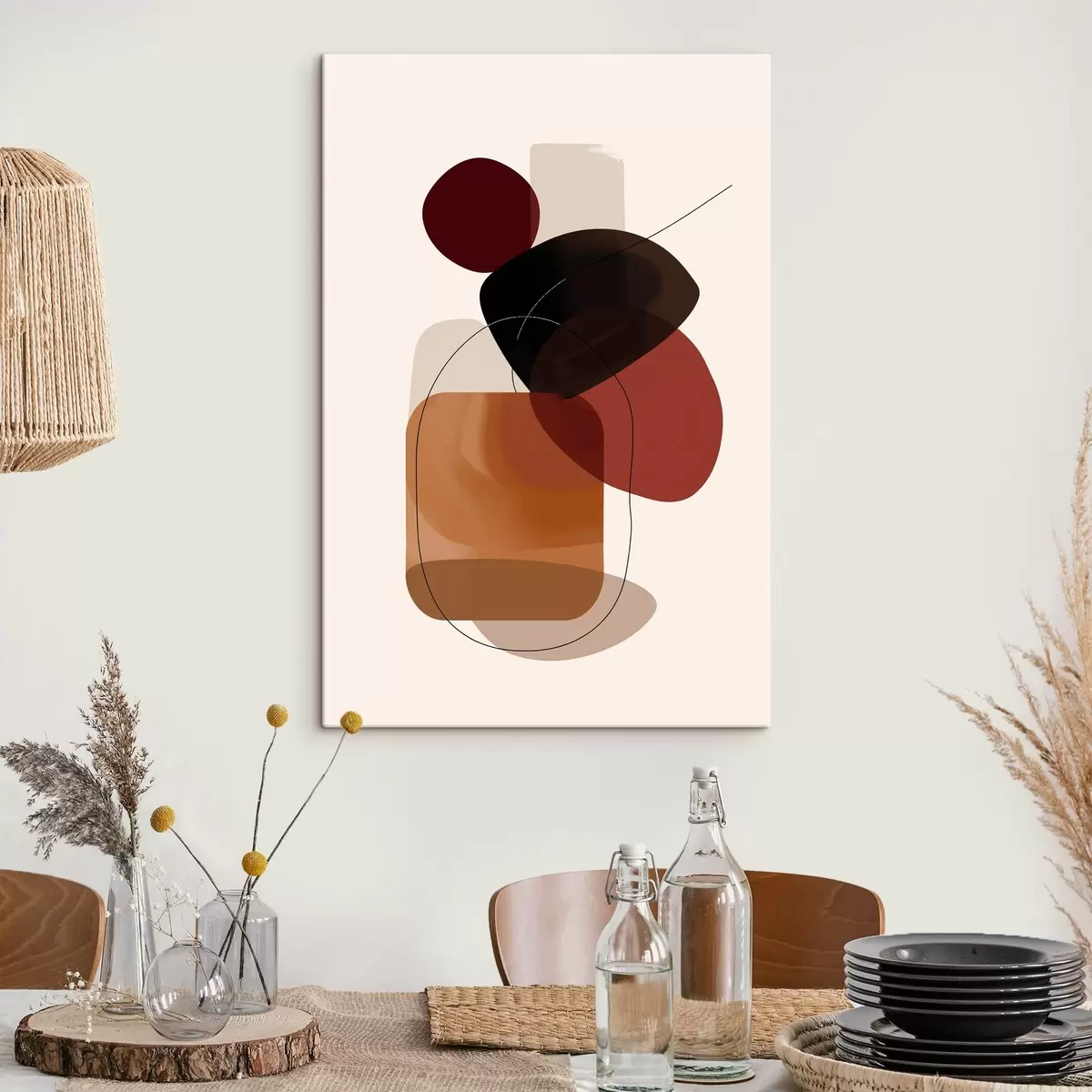 Pilt Veini ja pruuni värvipaleti koostis s44758