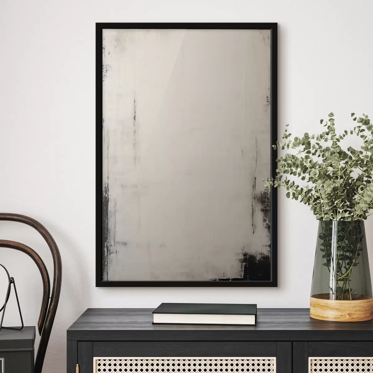 Plakat Heledal taustal tumedad kriipsud f44741