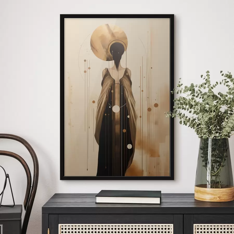 Fototapeedid Abstraktne naine koos ornamentidega f44748