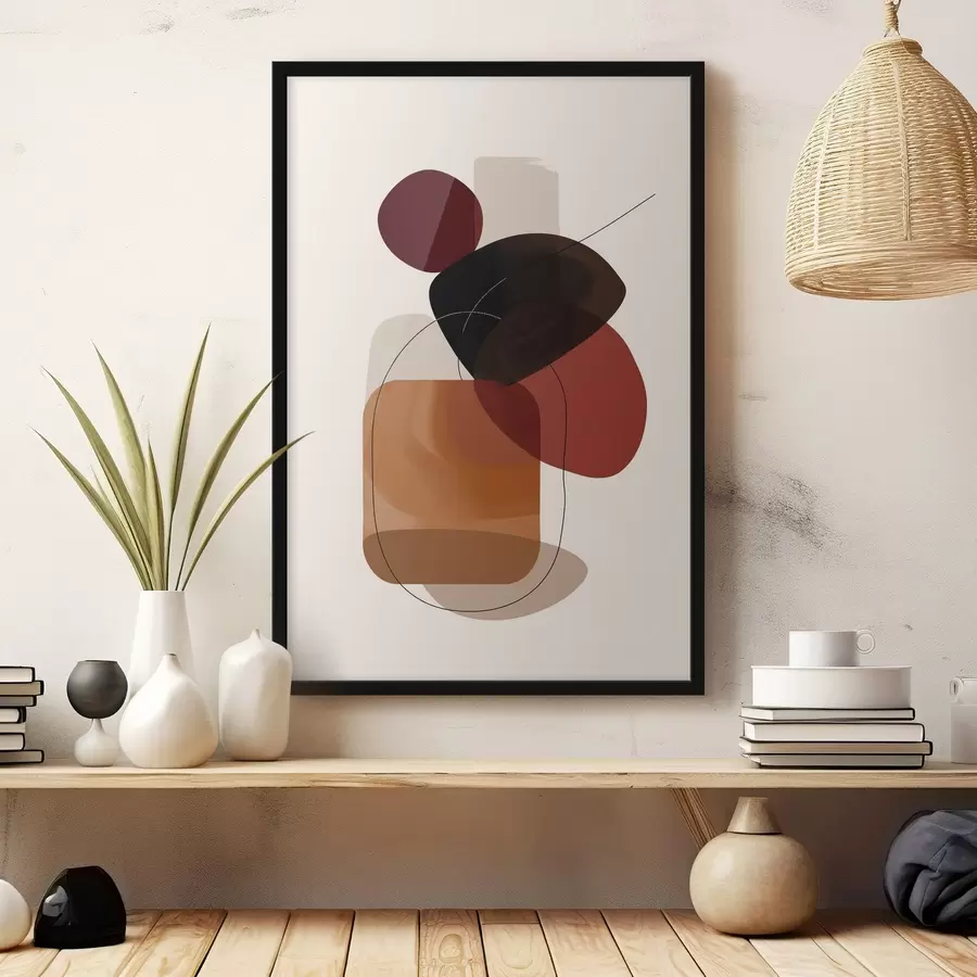 Fototapeedid Veini ja pruuni värvipaleti koostis f44758