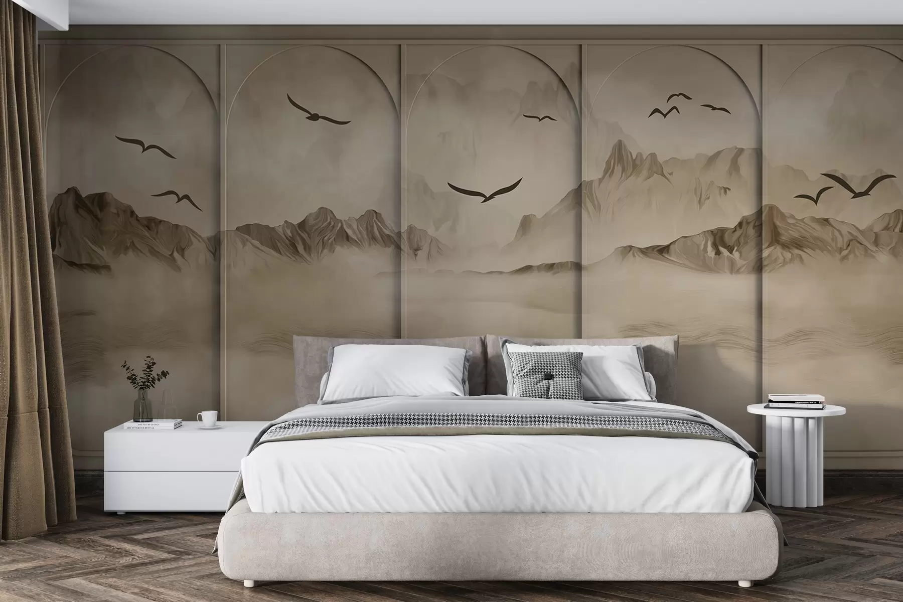 Fototapeedid Mäed läbi paneelide w04134v1