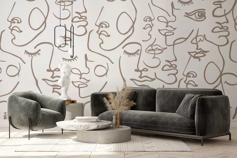 Fototapeedid Abstraktsed näod w04121v1