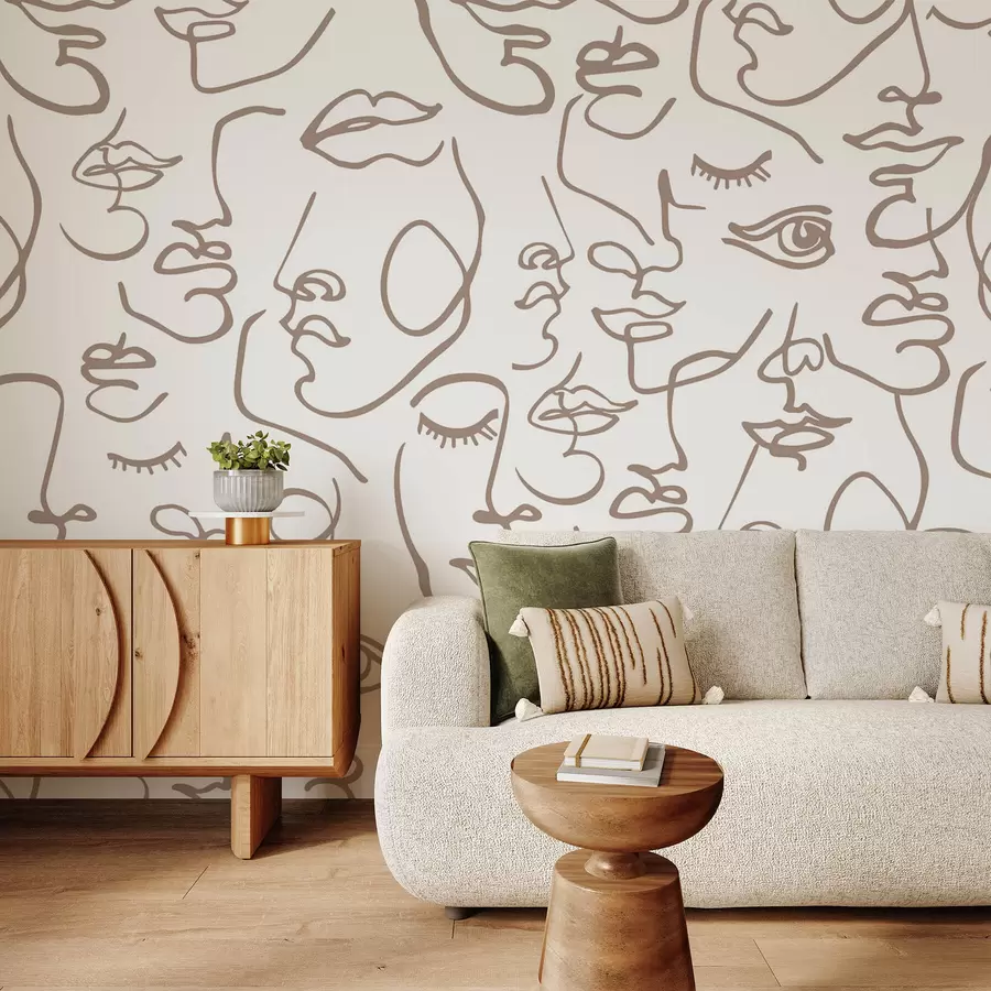 Fototapeedid Abstraktsed näod w04121v1