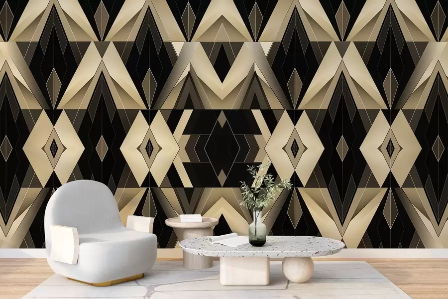 Fototapeedid Abstraktsed geomeetrilised kujundid w04126