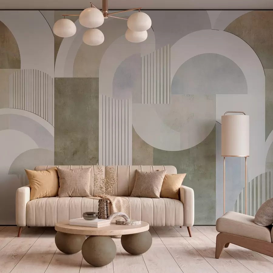 Fototapeedid Art deco stiilis abstraktne geomeetria retroefektiga w04079