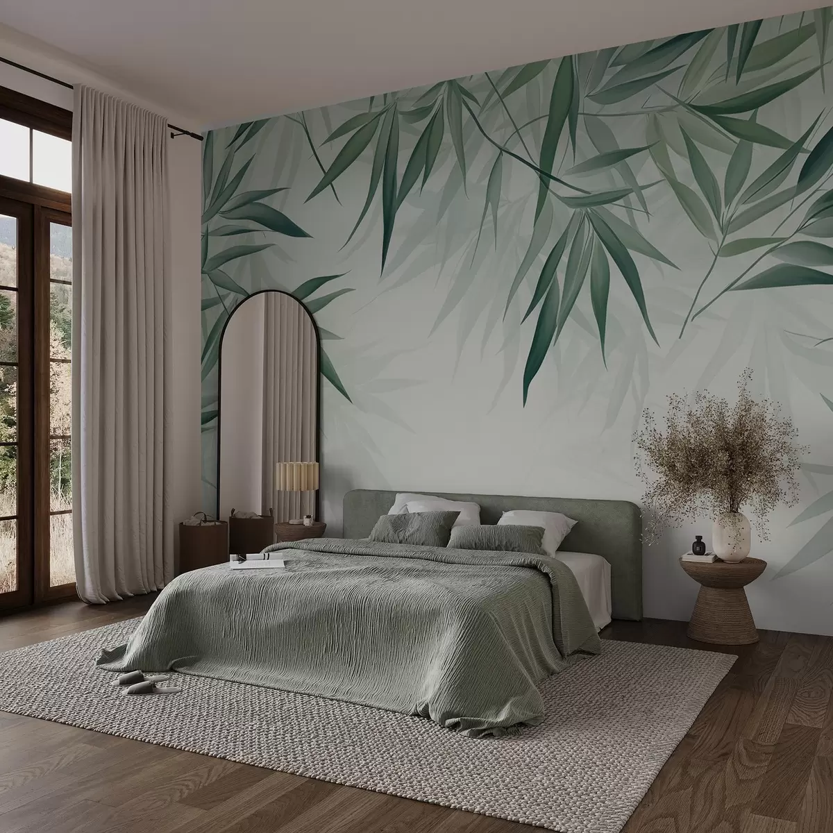 Fototapeedid Bambuslehed w04147