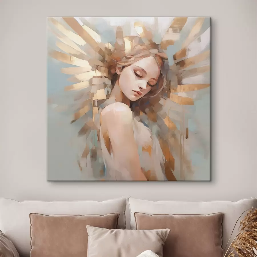 Pilt Abstraktne portree imitatsioon maalimine s44774